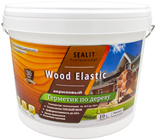 Приобрести ГЕРМЕТИК - Sealit Wood Elastic для работы с деревянными материалами 5 л в Кирове, Кировская область